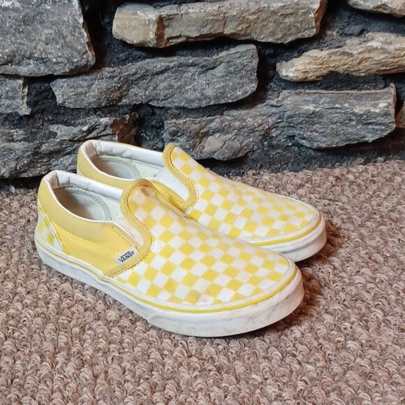 Women's Van's Off the Wall checkerboard slip on shoes sz 5 - Picture 3 of 8